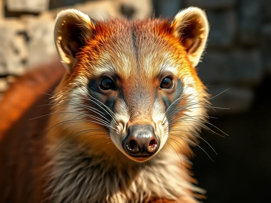 Foto realista de un coati mexicano con nitidez