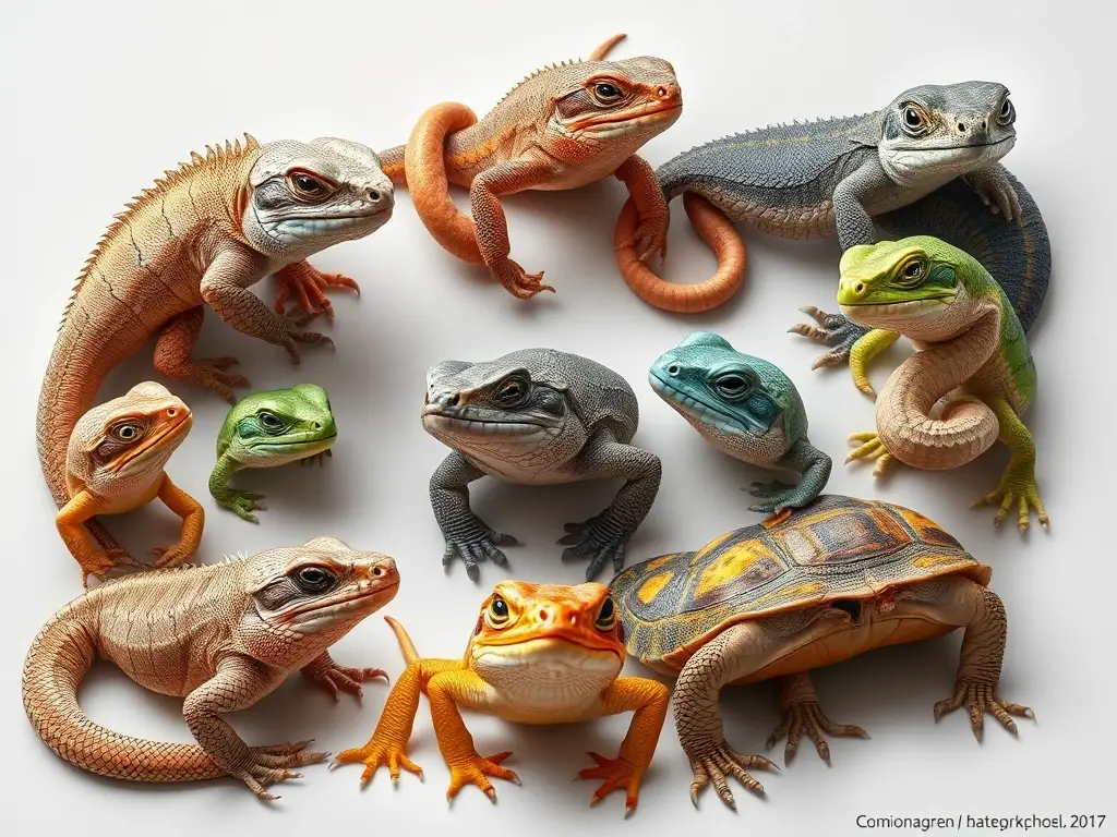 Un guión realista de reptil, evocado en 8k