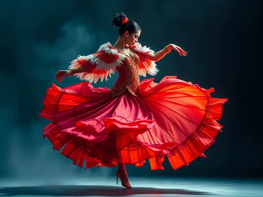 Una danza flamenca inmortalizada en 8K con belleza efímera