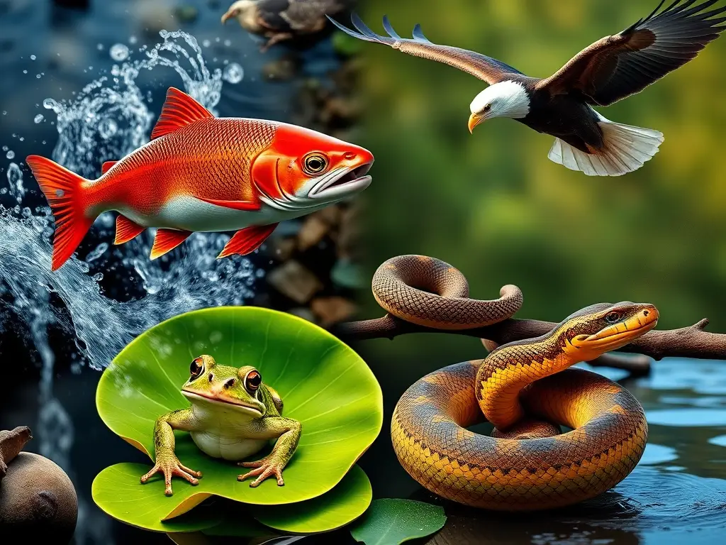 Imagen profesional de guía de mamíferos con animales reales