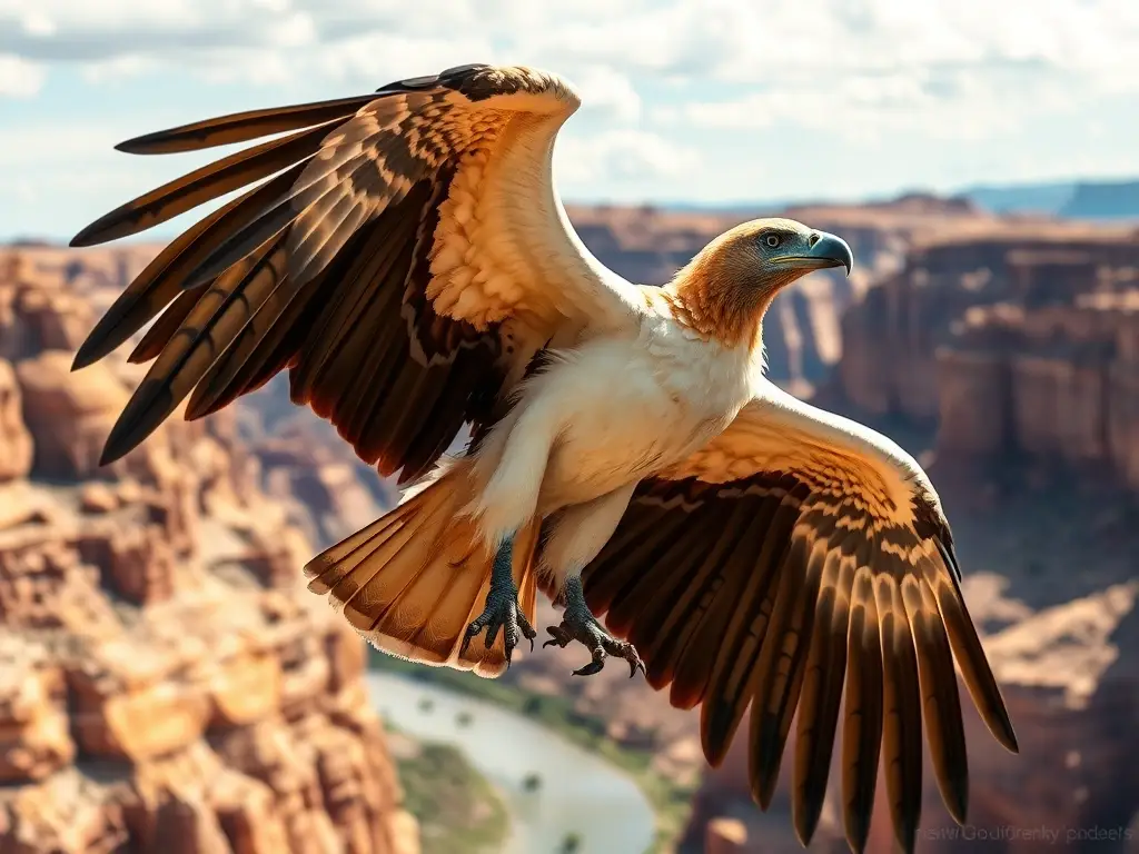 Fotografía realista impecable de un condor californiano