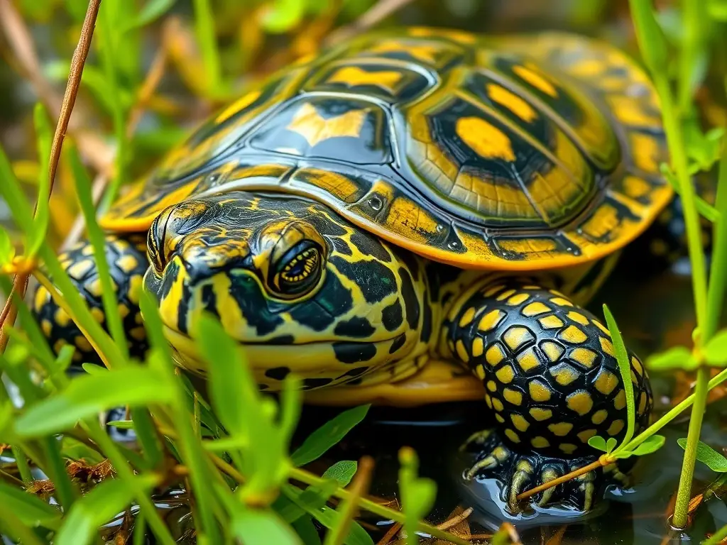 Foto realista de tortuga mexicana con detalles precisos