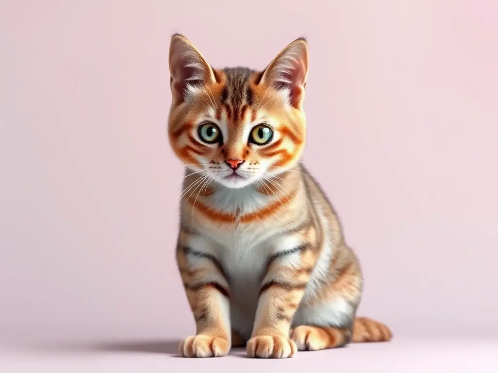 Es una ilustración médica realista y limpia del gato