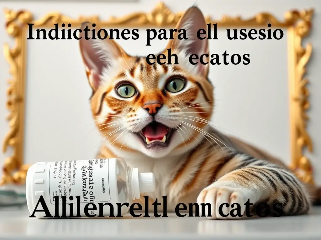 Fotorealista de felino, con un comprimido en la boca, para una portada médica
