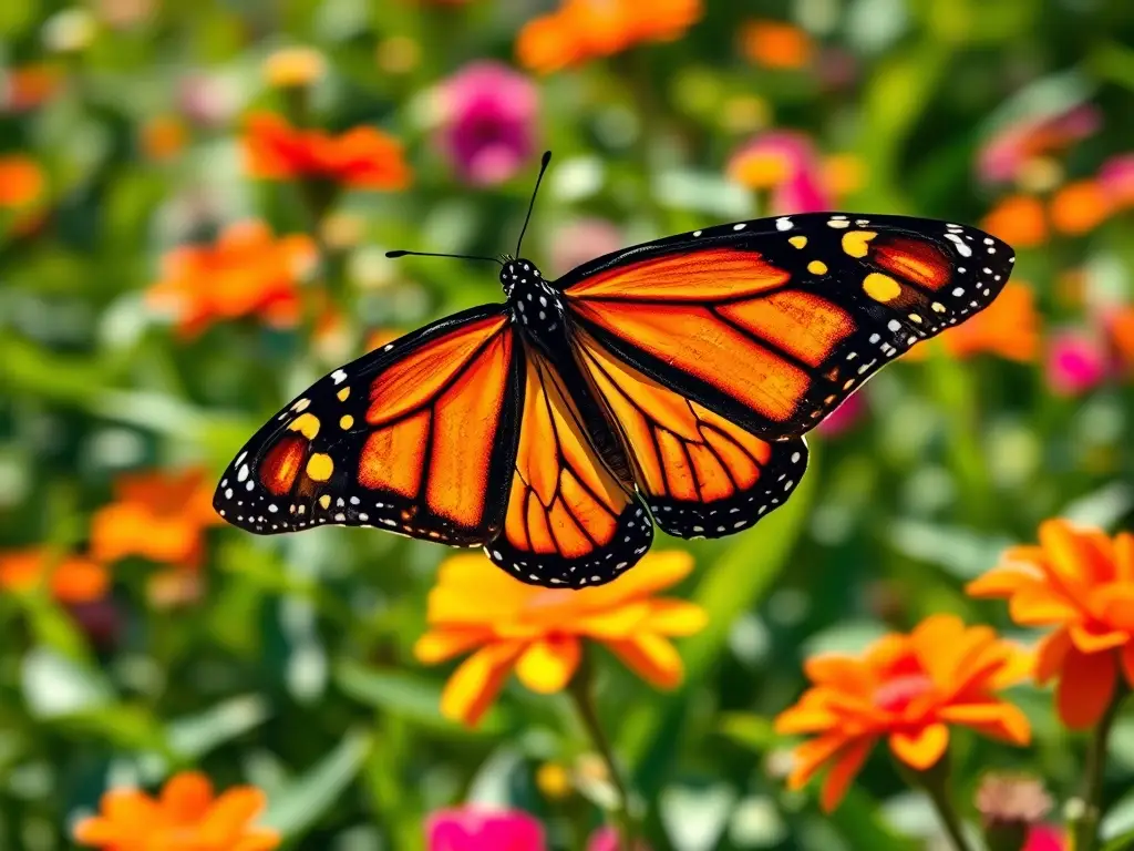 Fotorealista de mariposa real, con alta resolución, sin distorsión