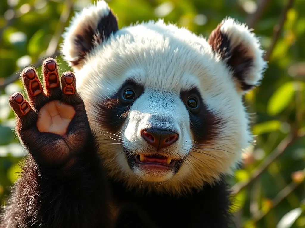 Imagen realista de un oso similar al tlacht-uali con gran detalle