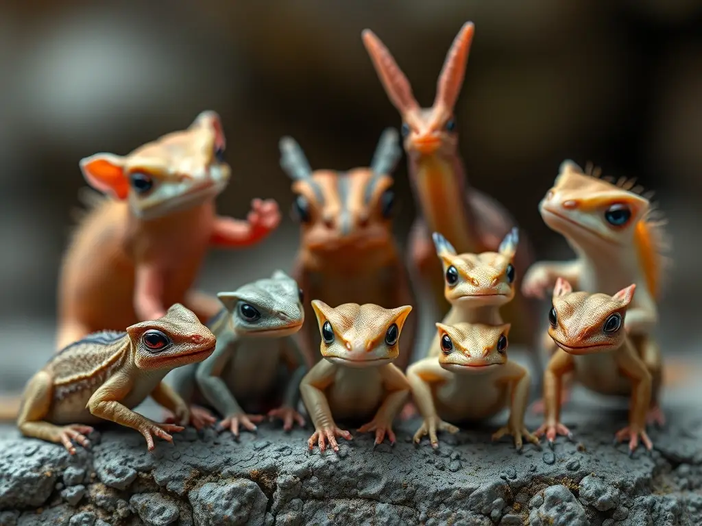 Foto realista de Comadrejas, diversa y detallada