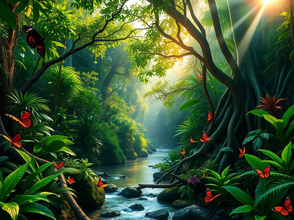 Una obra maestra de naturaleza exuberante al estilo realista