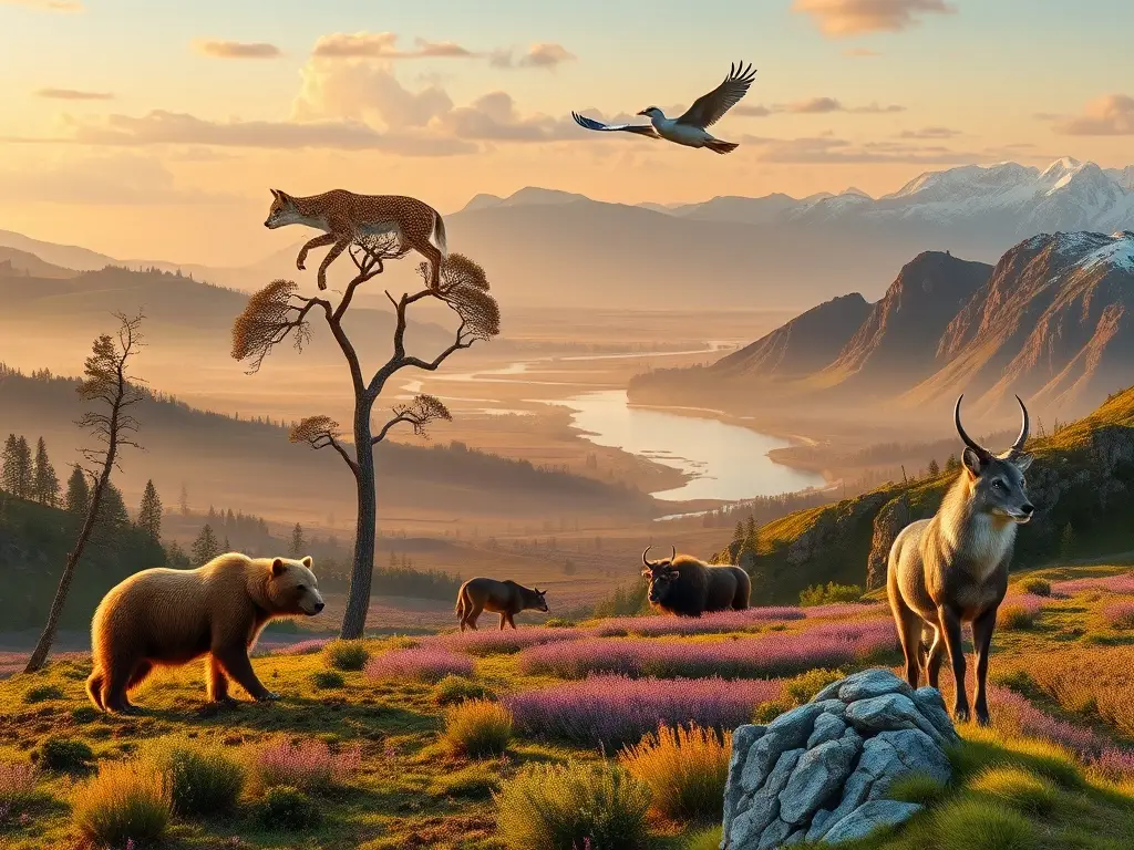 Panorama europeo muestra fauna y paisajes icónicos