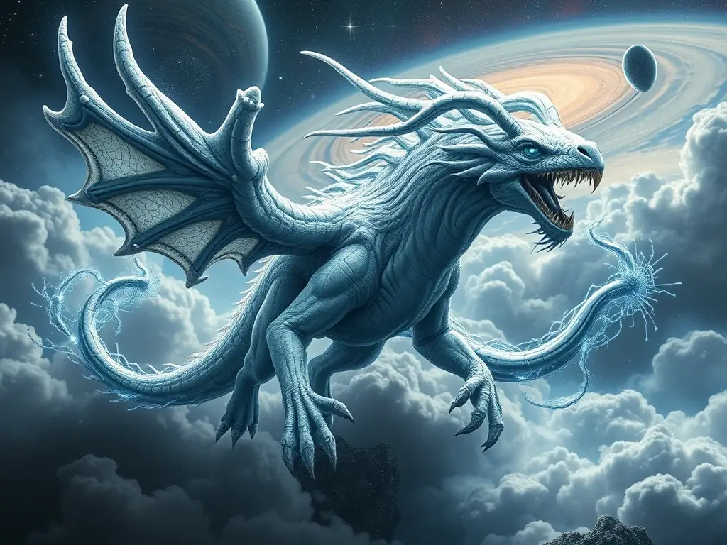 Un arte conceptual de criaturas fantasiosas con el universo como inspiración