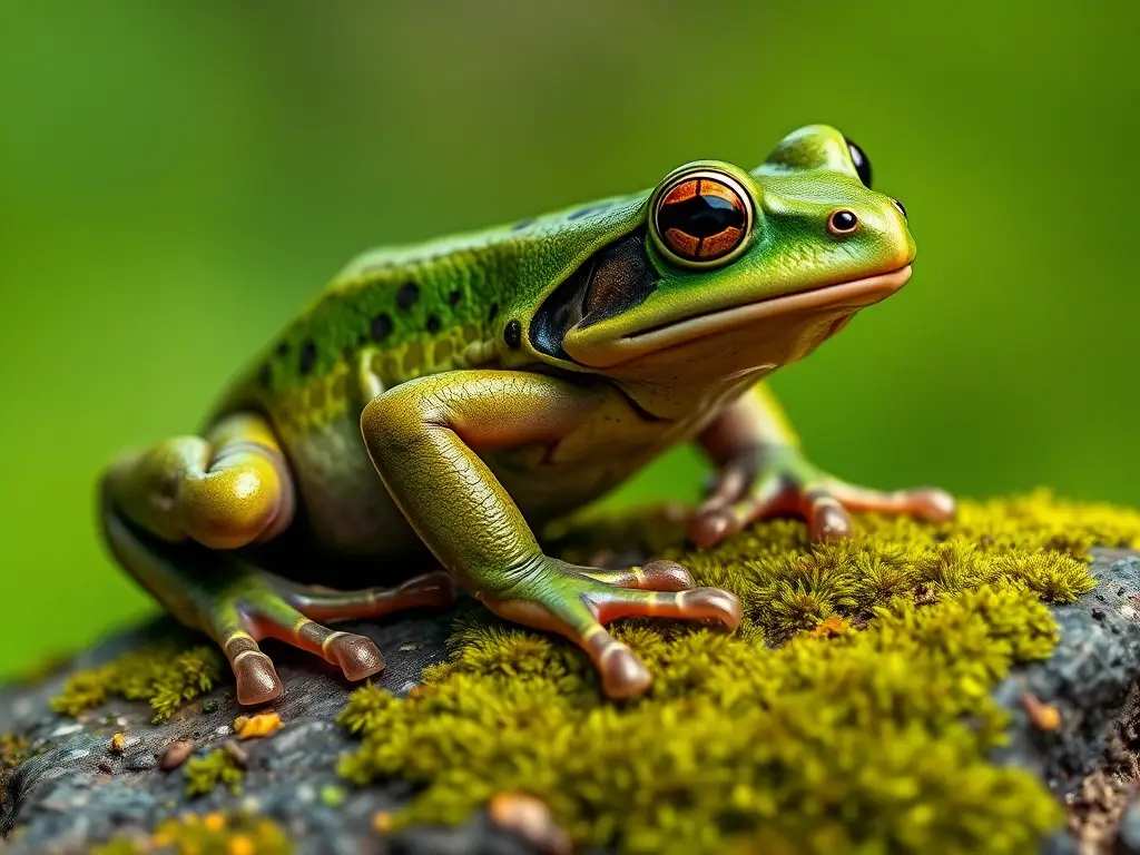 Fotografía realista a 8K de La Salamandra Mixteca en su hábitat natural