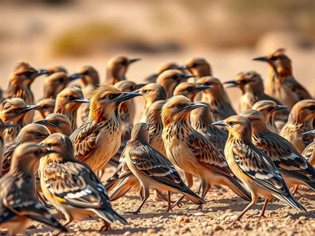 Foto realista de aves del desierto majestuosas y en detalle