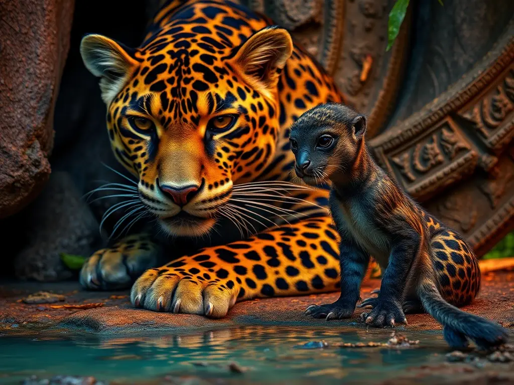La fotografía muestra la lucha por la supervivencia de especies en peligro
