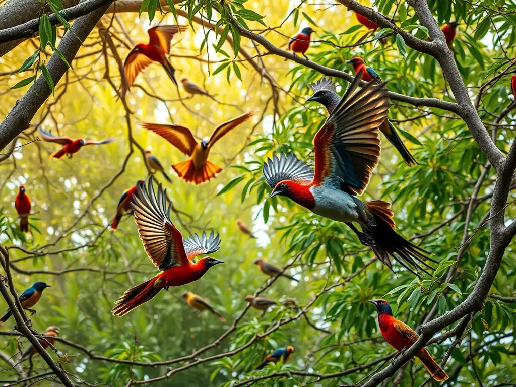 Un retrato vívido e hiperrealista de la fauna arbórea