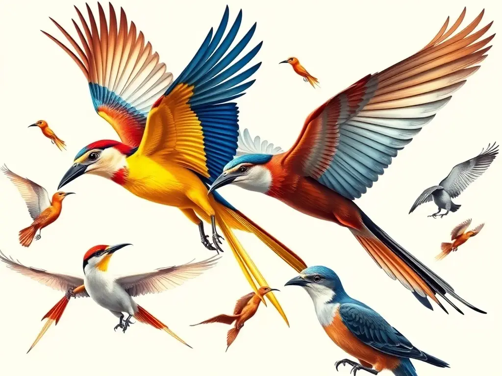 Fotorealistic cover de aves con adaptaciones especificas