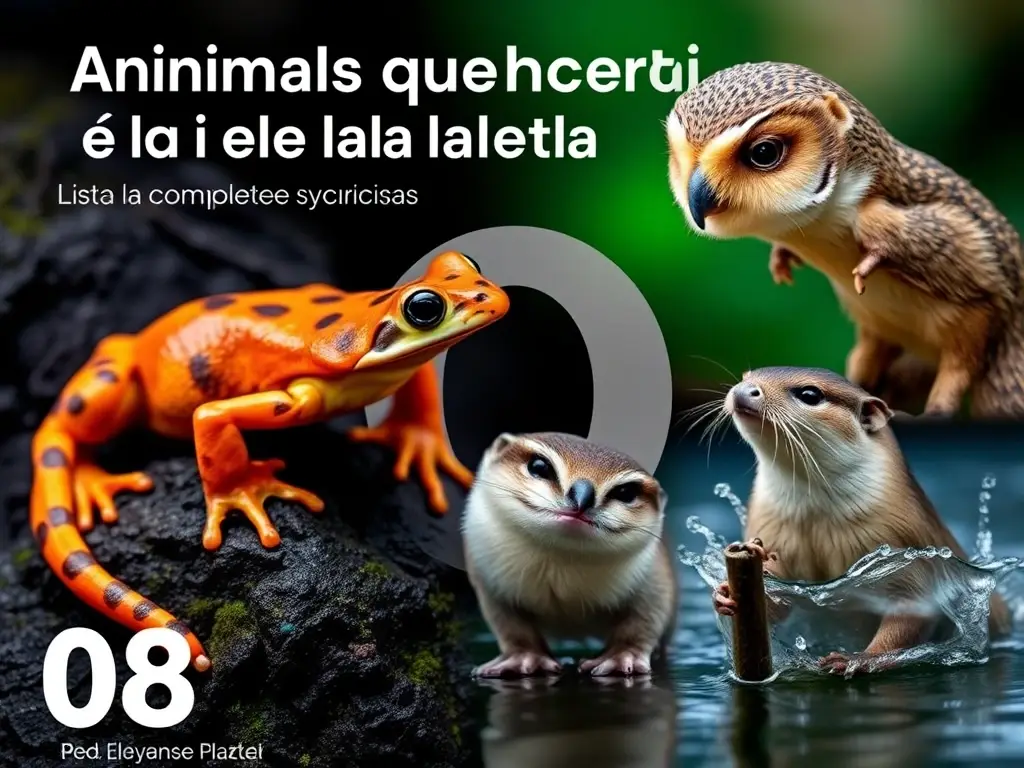 Foto realista de animales que empiezan con O