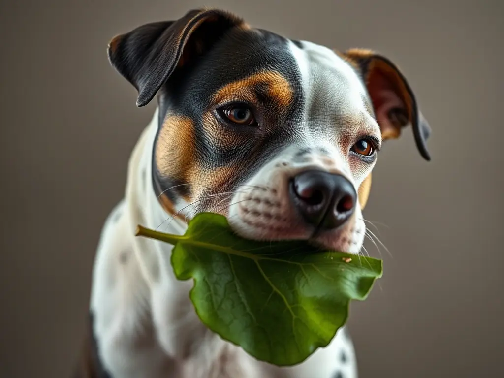 Foto realista de perro mixto comiendo apian, en iluminación de humo, 8K