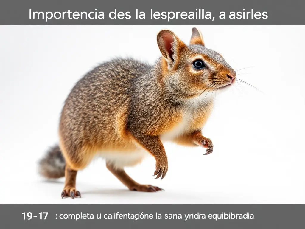 Foto realistic de ardilla comiendo legumbres, mirada serena