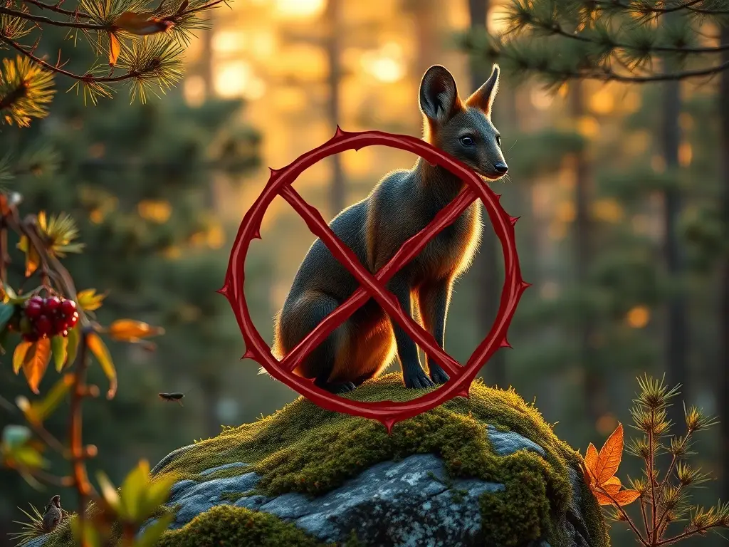 Armiño salvaje en bosque, prohibido como mascota