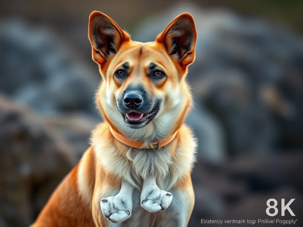 Fotografía de un perro Azawakh majestuosa en el entorno natural
