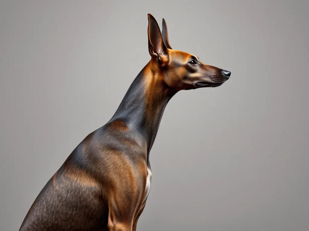 Fotorealistic cover de un Azawakh con cuidado