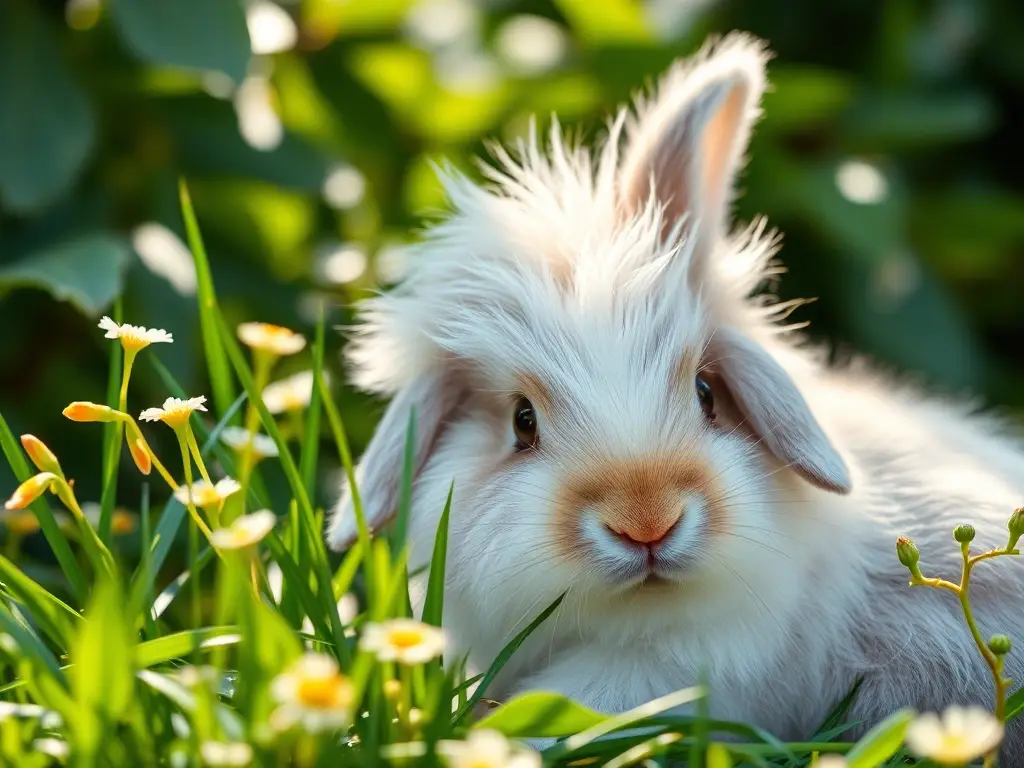 Conejito Lionhead bebé