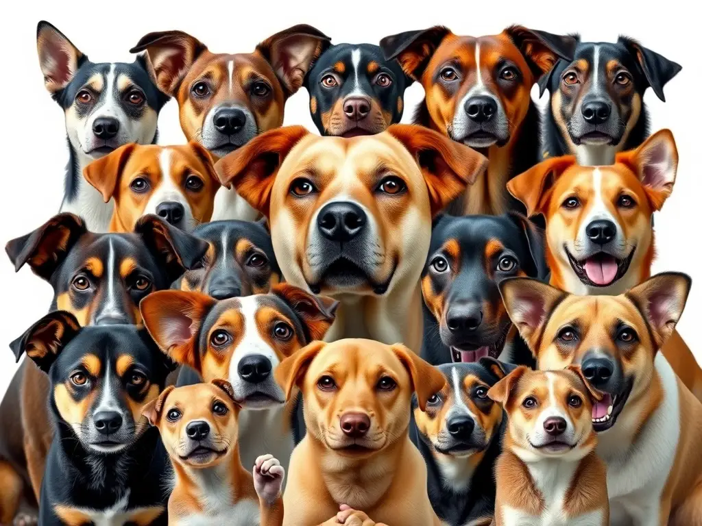 Foto de perros realistas para un libro sobre razas de perros
