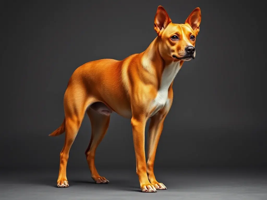 Un perro Canela majestuoso y real con gran definición