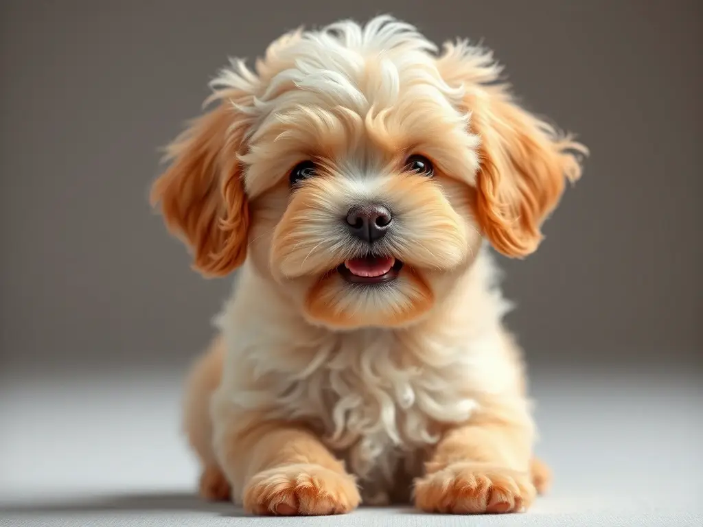 Imagen realista de un cachorro Chi-poo con detalles exquisitos