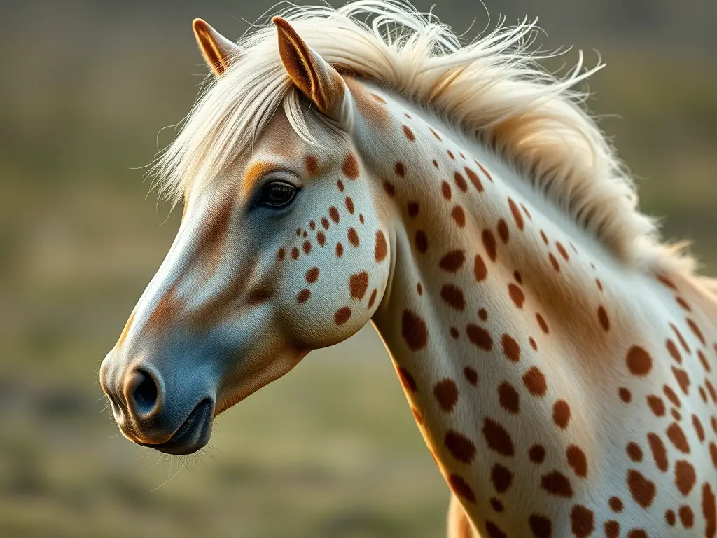 Un retrato de Mustang Cimarrones realista a 8K, sin texto ni marcas