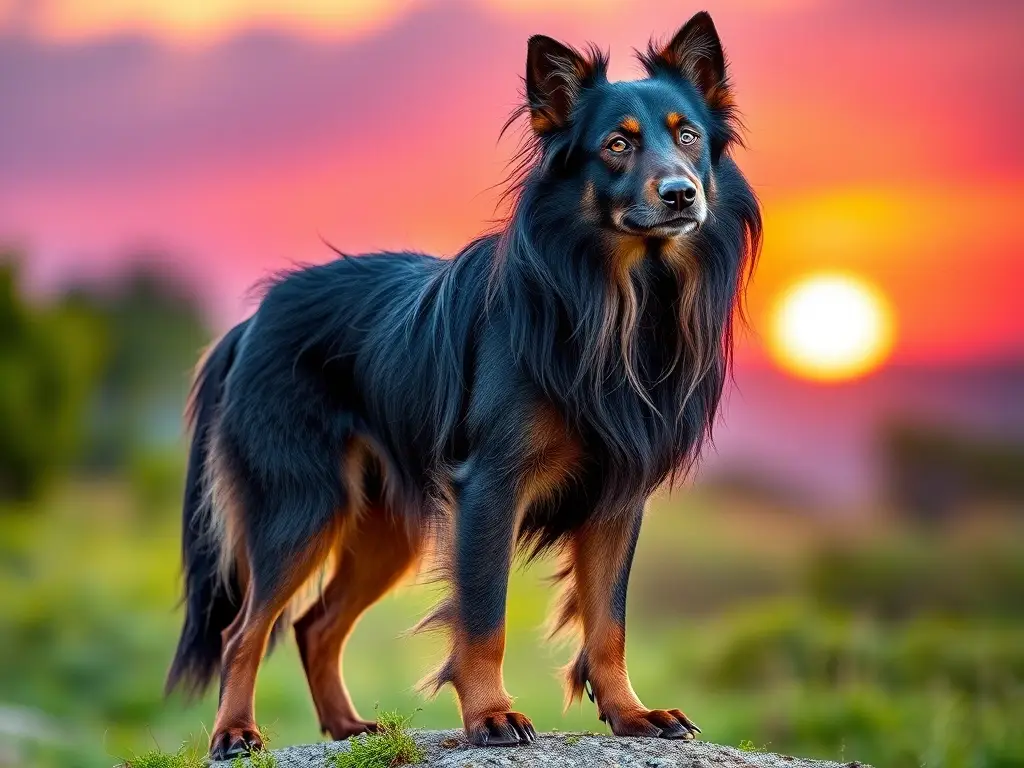 Foto realistic del Cimarron Perro en Uruguay con cuidado y esplendor