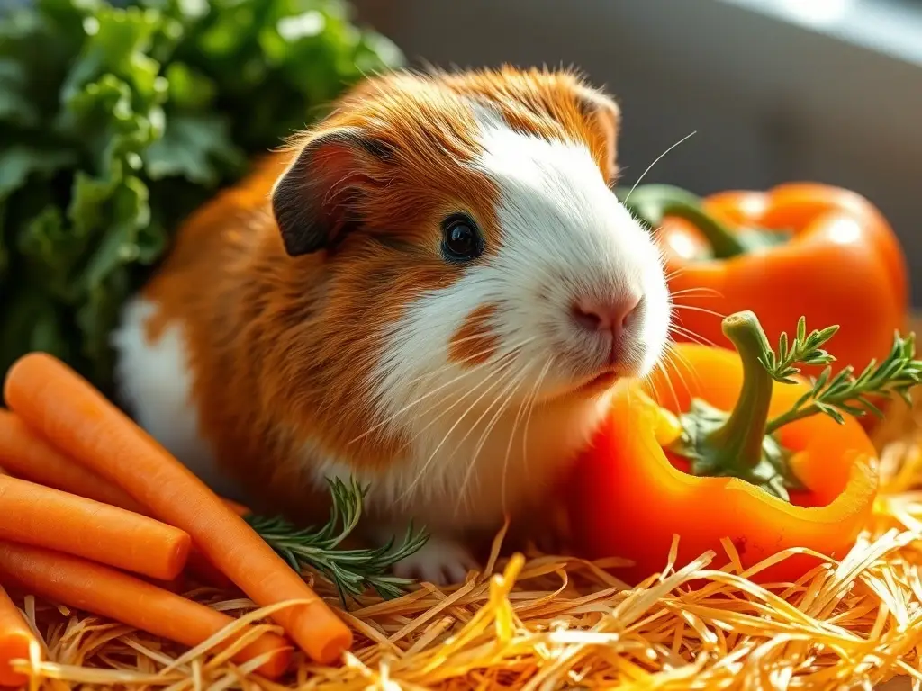 Cobaya Himalaya en primer plano fotorealista