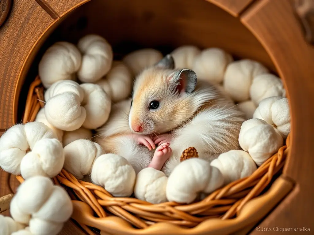 Cúmulo de detalles de un hamster hímalayo con belleza natural en un refugio