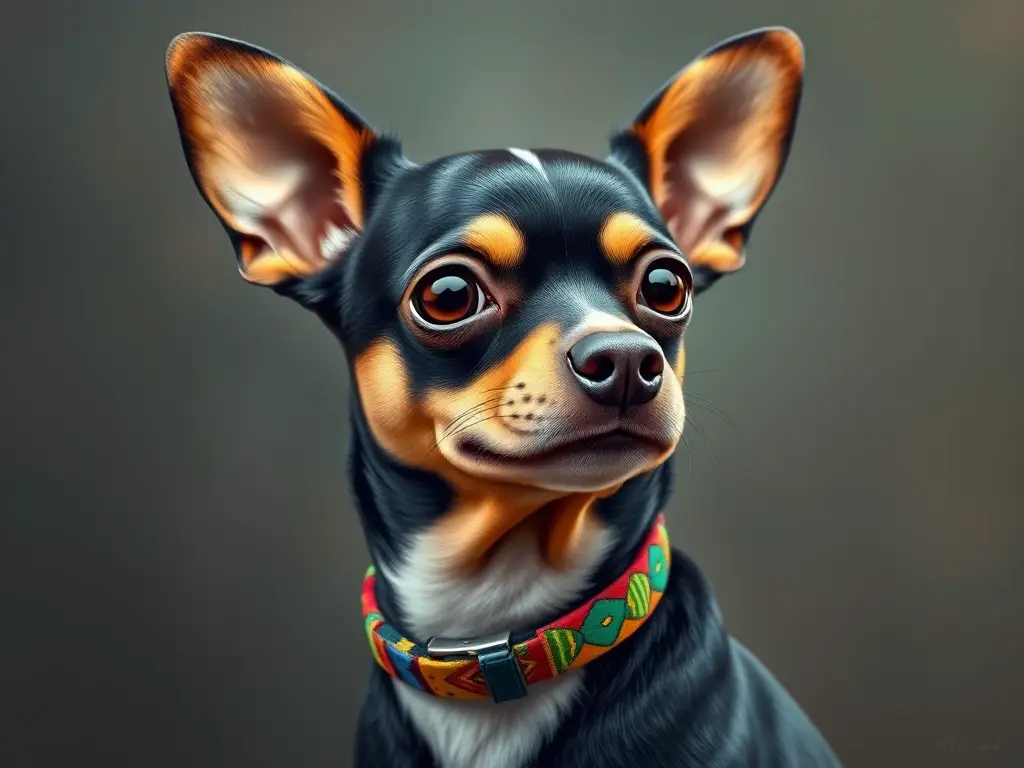 Illustration de Chihuahua mexicano realista y detallado