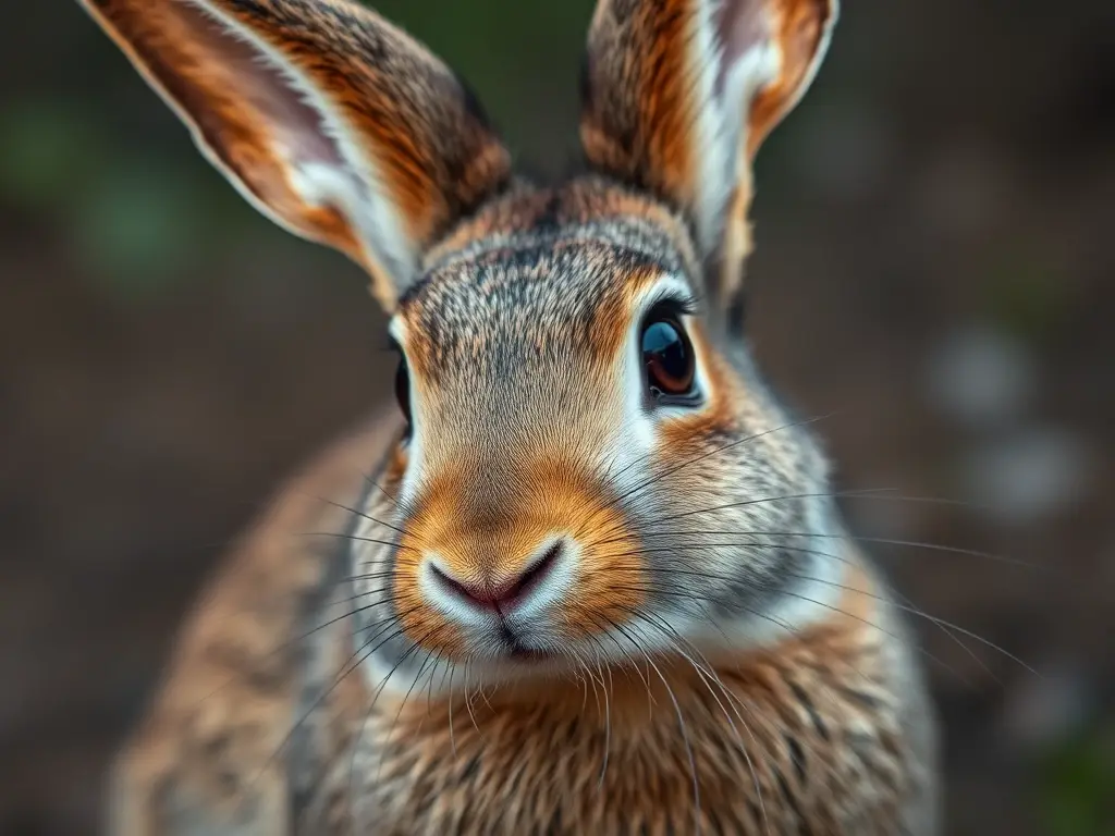 Photorealistic image of a wild rabbit, sharp focus, no flaws