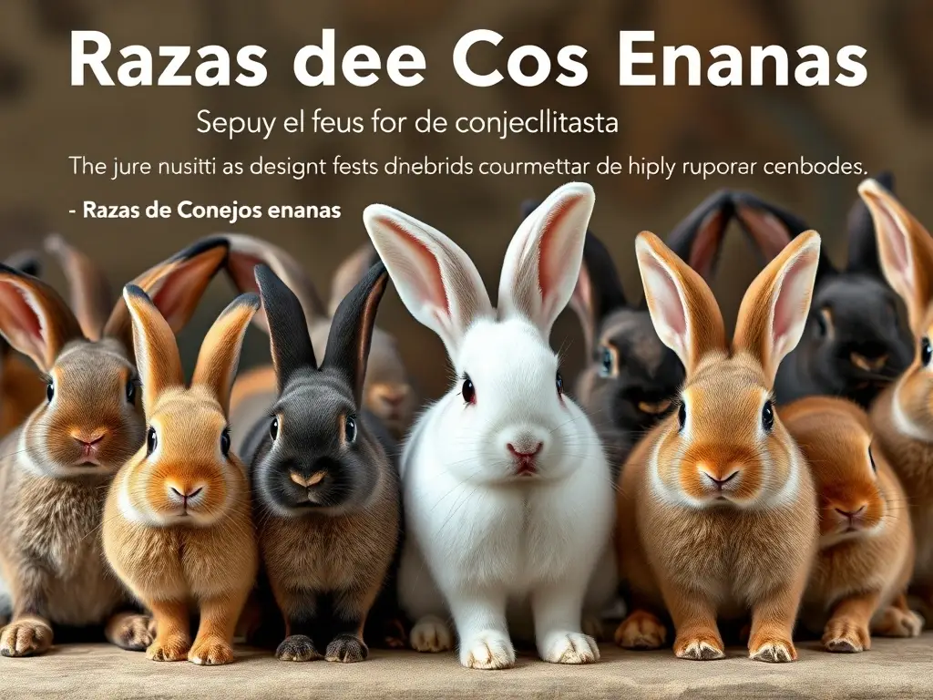 Photorealistic cover de conejos dwarf