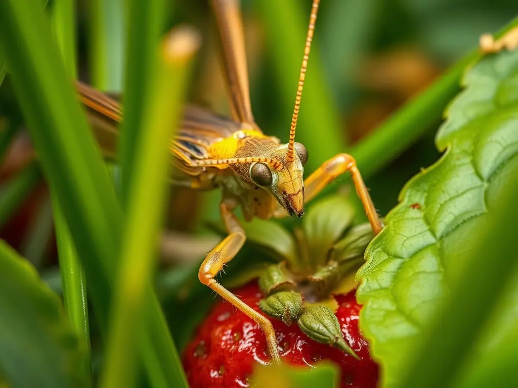 Fotografía realista de cricket con alas detalladas
