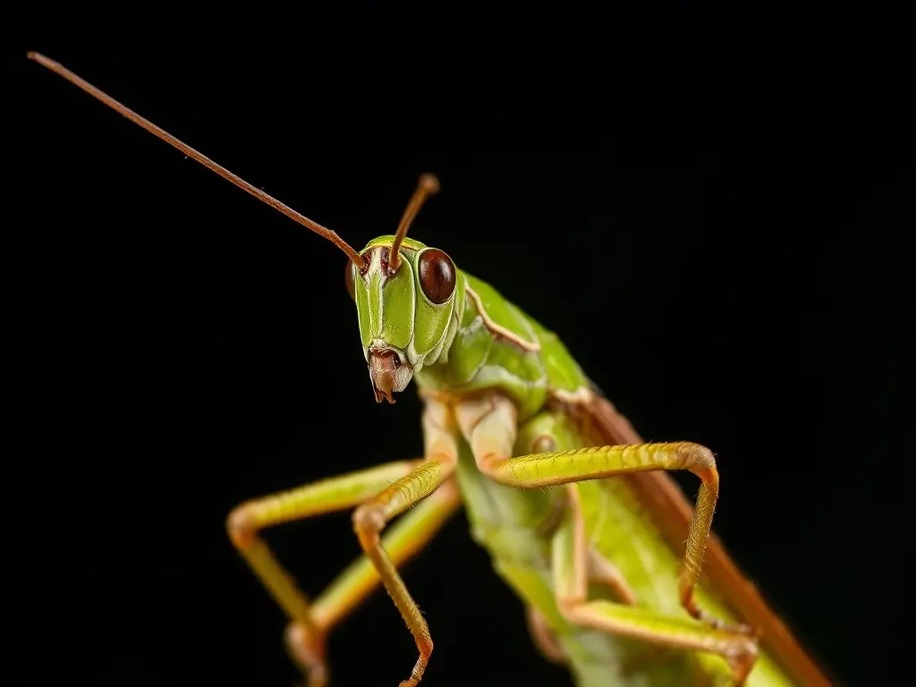 Foto realista de libélula con características científicas