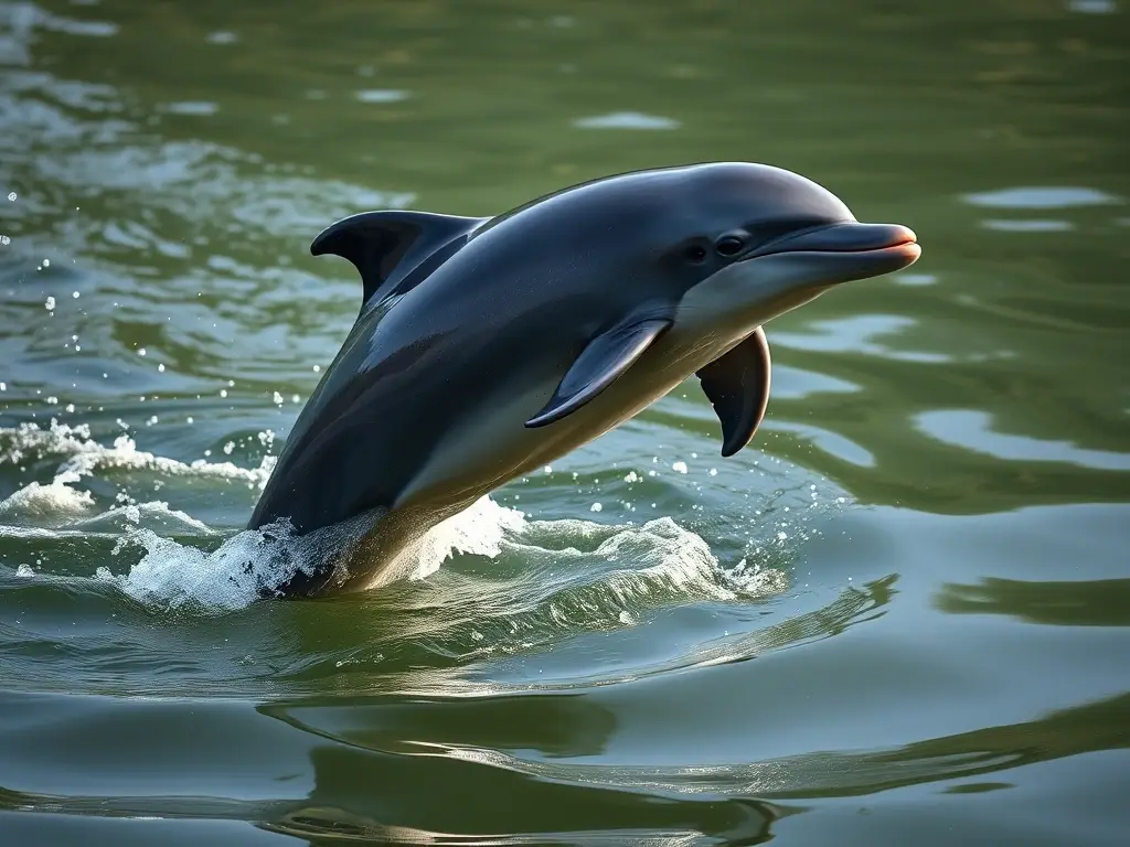 Fotorealista, 8k, delfines del río maestría