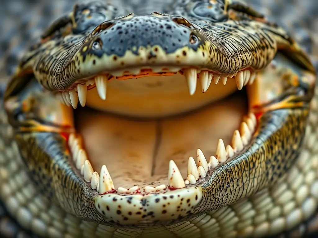 Fotorealista de crocodilo americano detallado