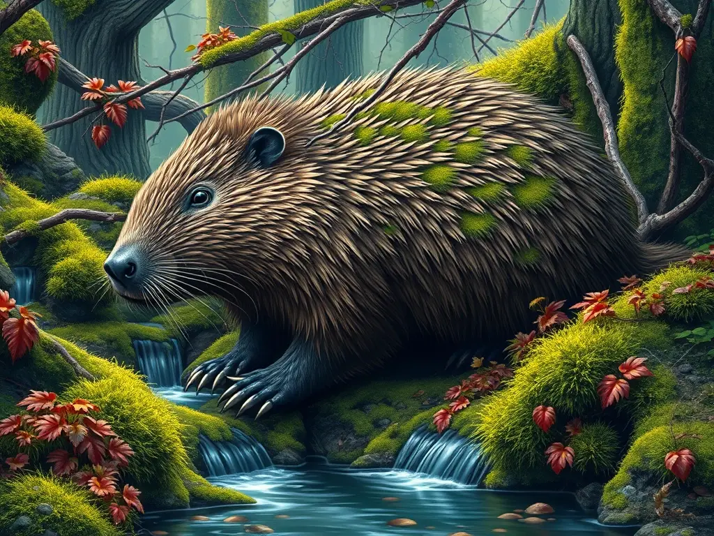 Un retrato impresionante de la ardilla-pa Payment en un bosque