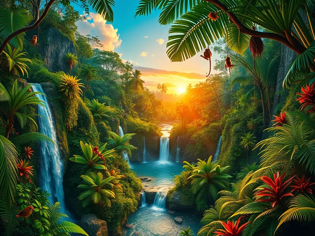 Una obra maestra inmersiva es la selva tropical