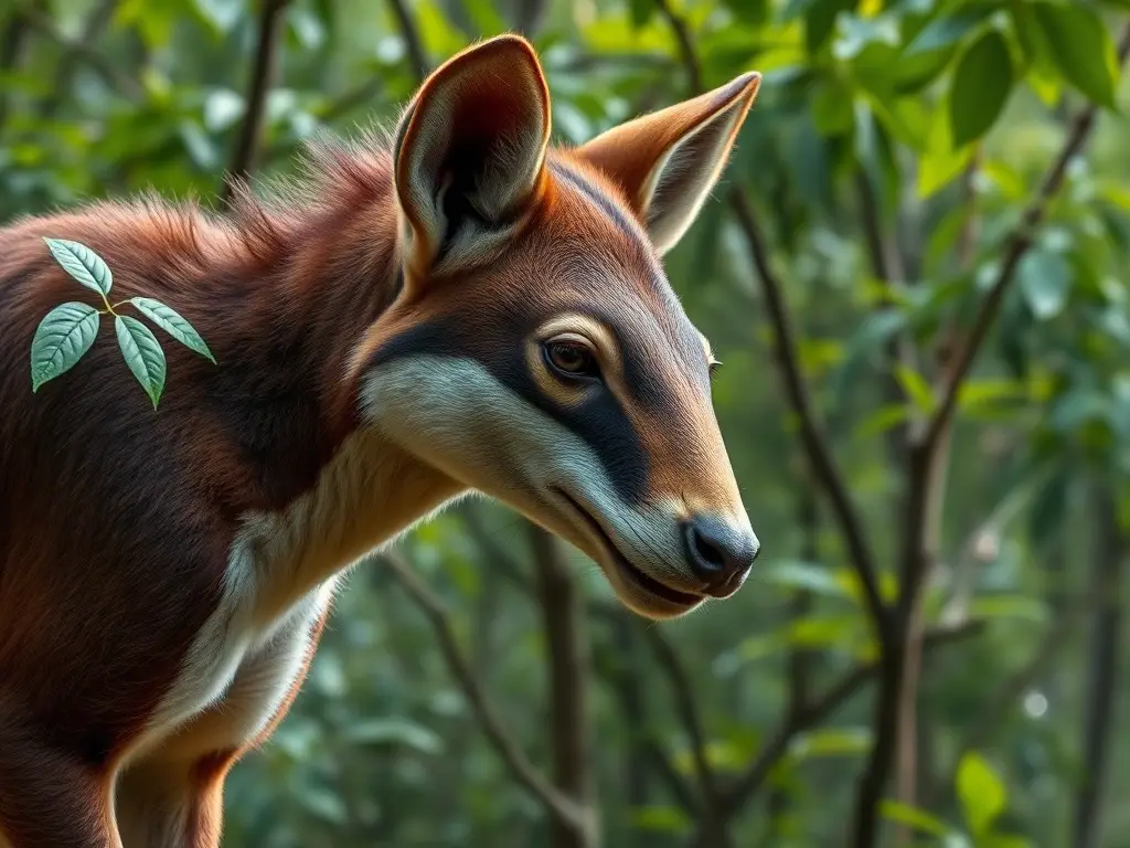 Foto realista de Topos en un bosque exuberante