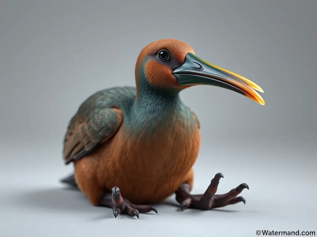 Un platodo de pato teal, preciso y natural, sin distorsiones