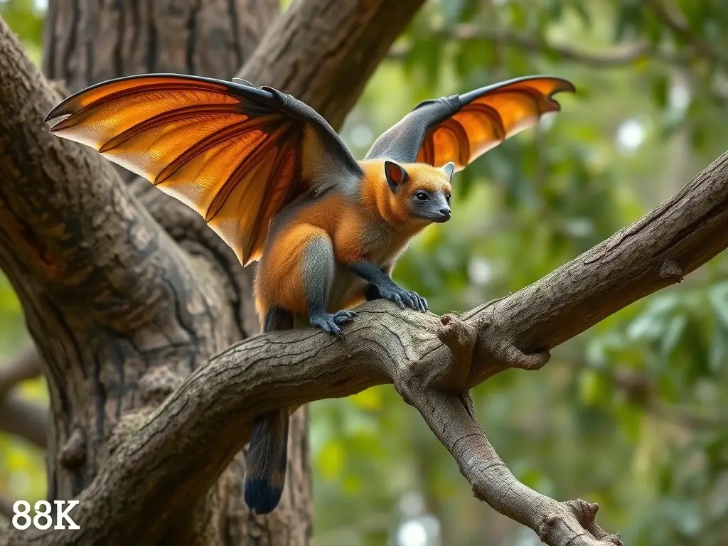 Foto de un alimaña de culicherweise extintiva, realista, 8K