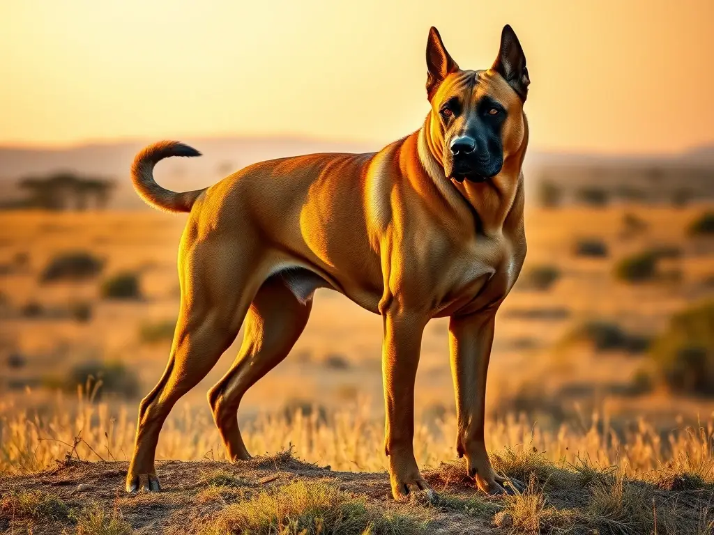 Imponente Fila Brasileiro bajo sol brasileño
