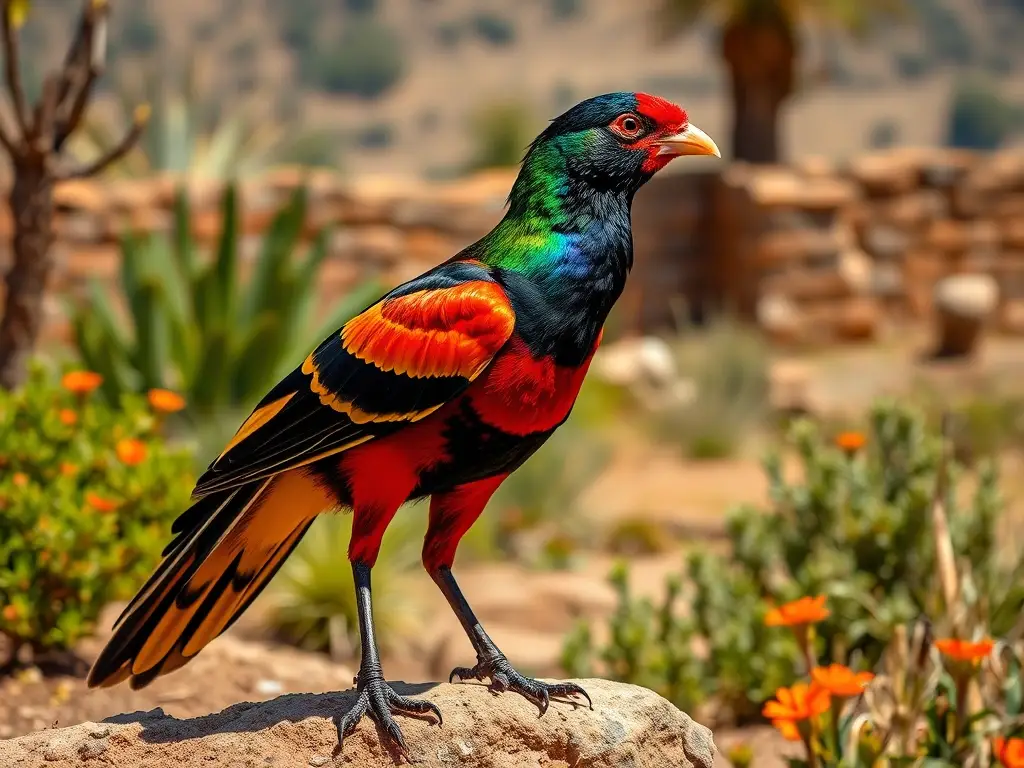 Fotografía realista de flamencos andaluces en un jardín sevillano