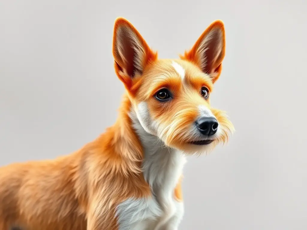 Illustration realista de Fox Terrier Pelo de Alambre con cualidades detalladas