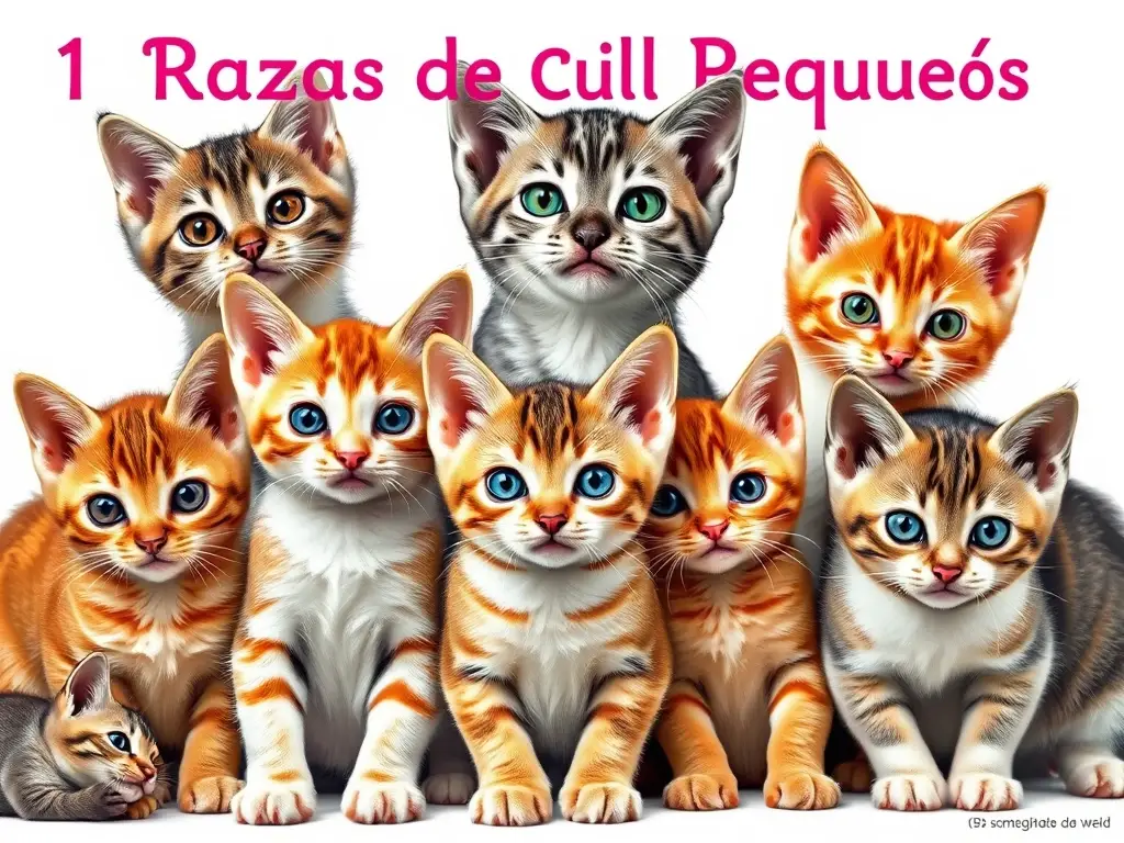 Cover con ilustraciones de gatos miniaturizados