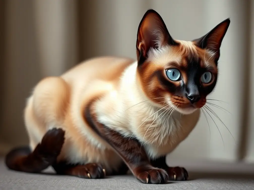 Fotografía realista de un gato persa con detalles intrincados